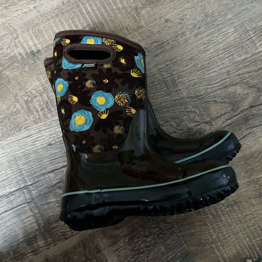 Bogs Kids' Brown  Floral Boots